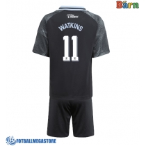 Fotballdrakt Barn Aston Villa Ollie Watkins #11 Bortedraktsett 2025-26 Kortermet (+ Korte bukser)